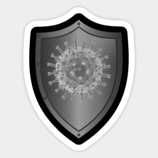 Hazard virus shield - Immunity Sticker